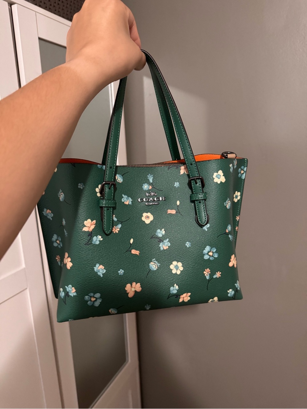 SOLD❣️Coach Mollie Tote 25 with Mystical Floral Print - Picture 3 of 6